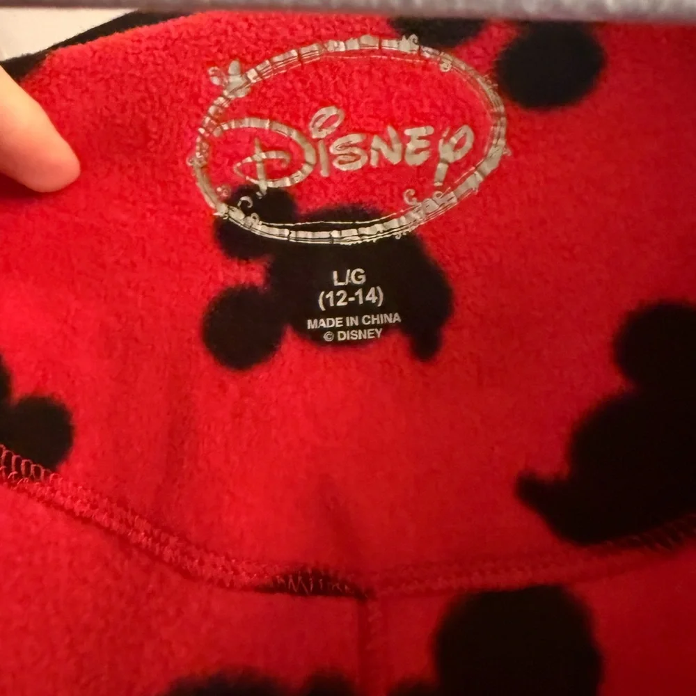 Disney Mickey Mouse Fleece Footed Pajama Onesie Women’s Large 12-14 - Picture 4 of 8